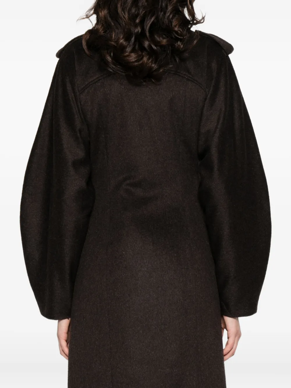 Paloma Wool Isabel/espina Wool Coat In Brown