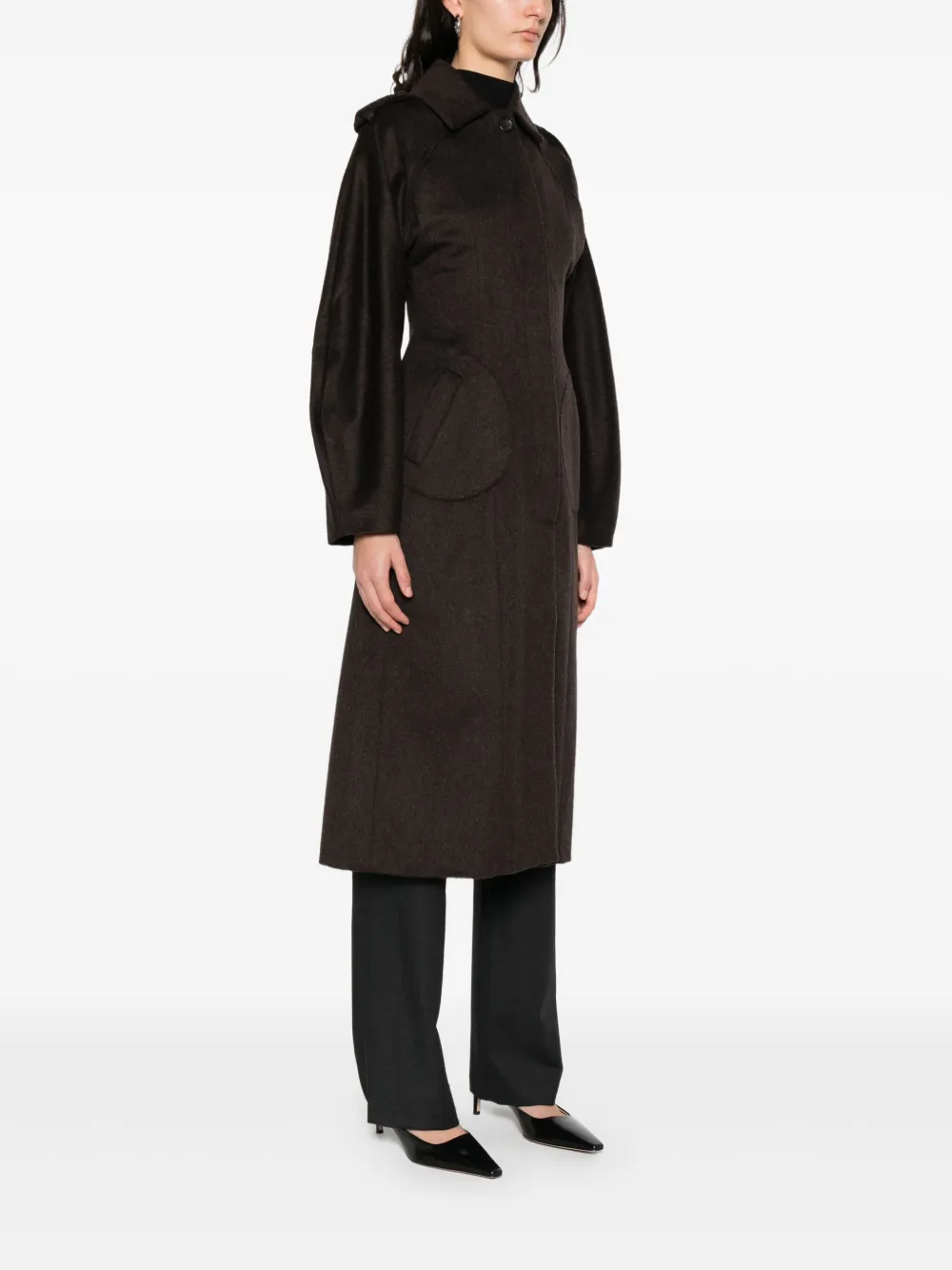 Paloma Wool Isabel/espina Wool Coat In Brown