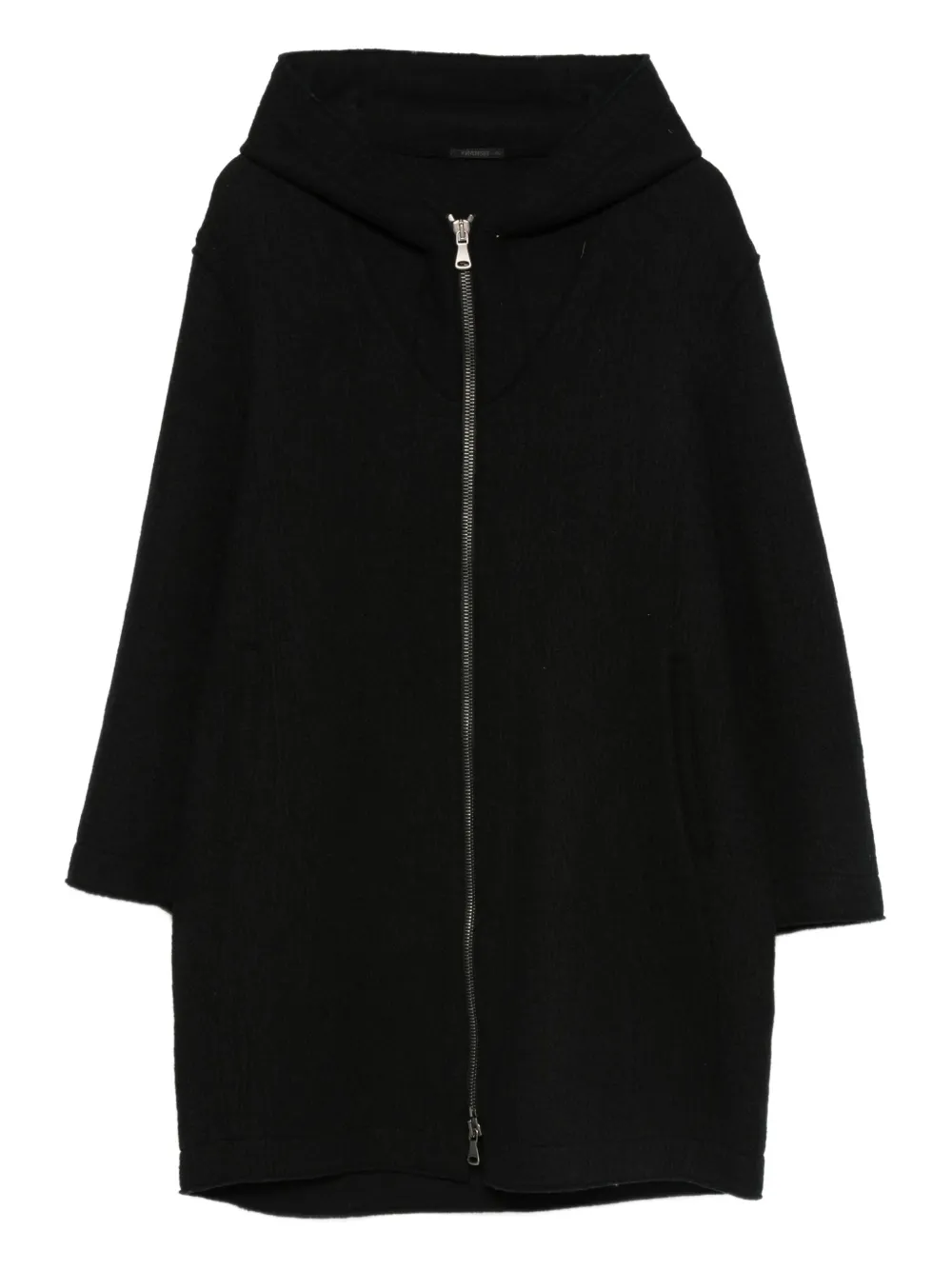 Transit Hooded Zip Jacket In Black