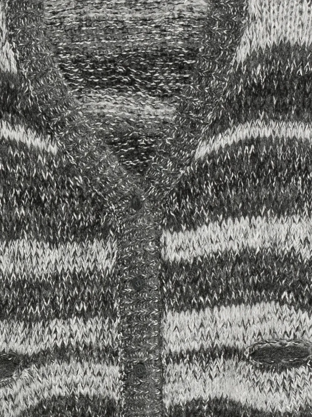 Transit Gestreepte gebreide trui Grijs