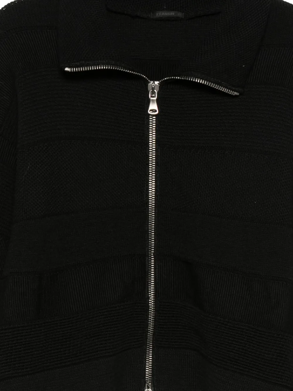 Transit Jack met rits Zwart