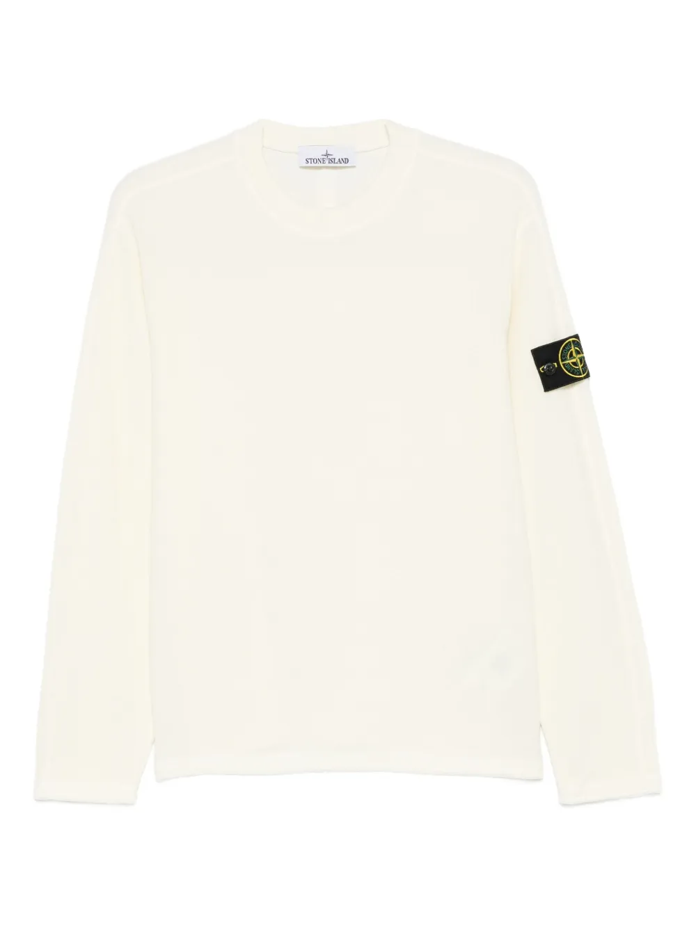 Stone Island sudadera con parche y cuello redondo | neutro | Image 1