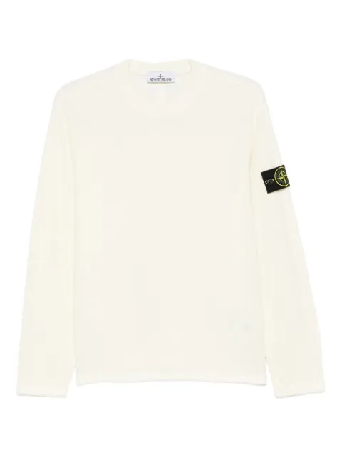Stone Island patch crew neck sweatshirt