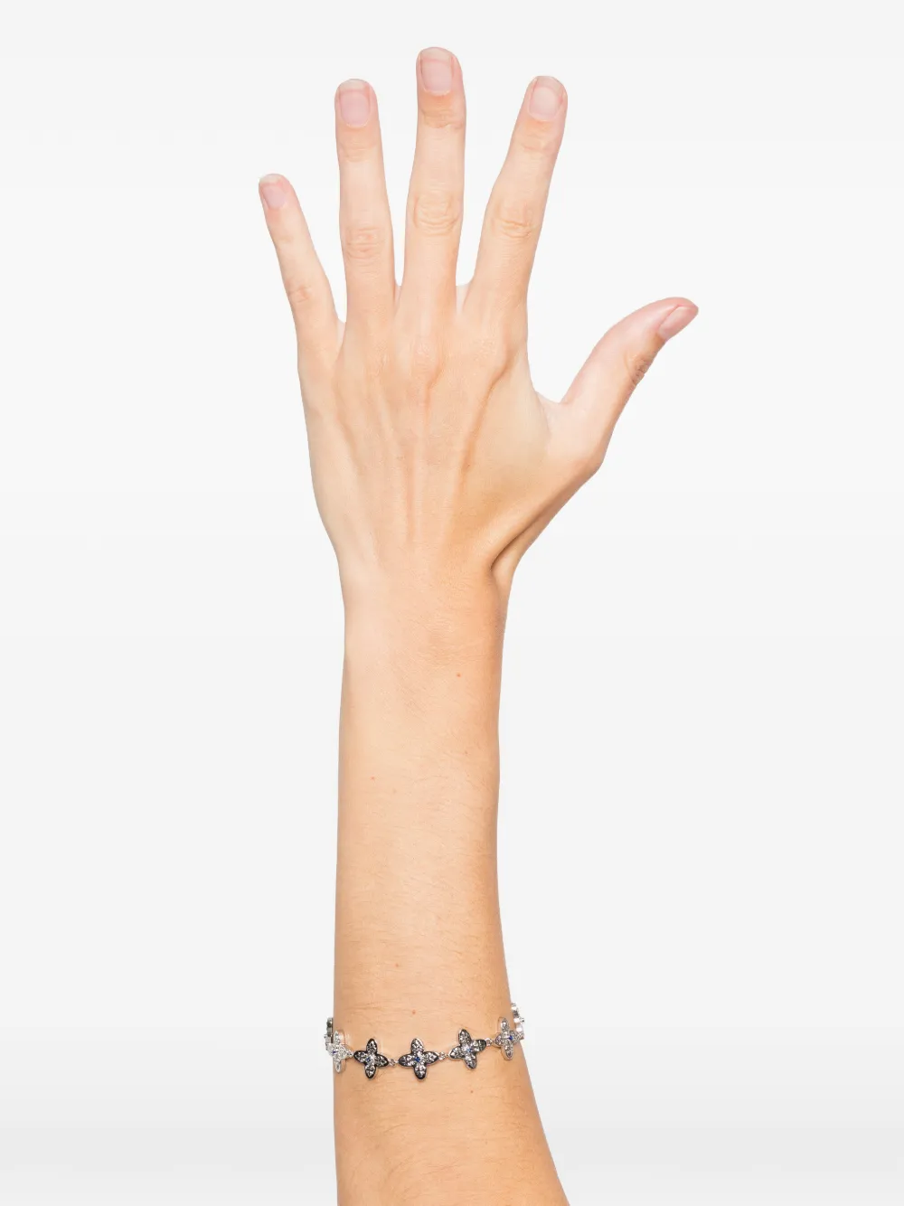 Darkai Gothic Clover Bracelet In Metallic