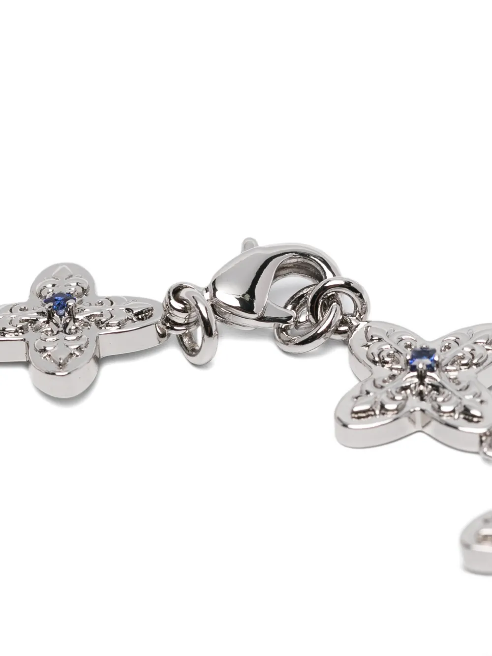 Darkai Gothic Clover Bracelet In Metallic