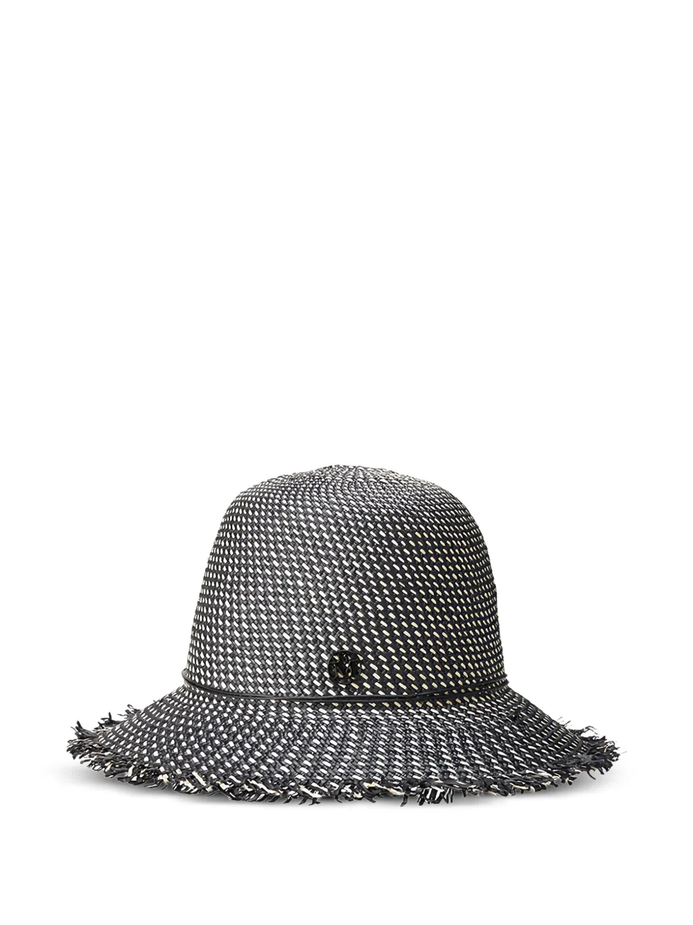 Maison Michel Cappello Candice con frange - Nero