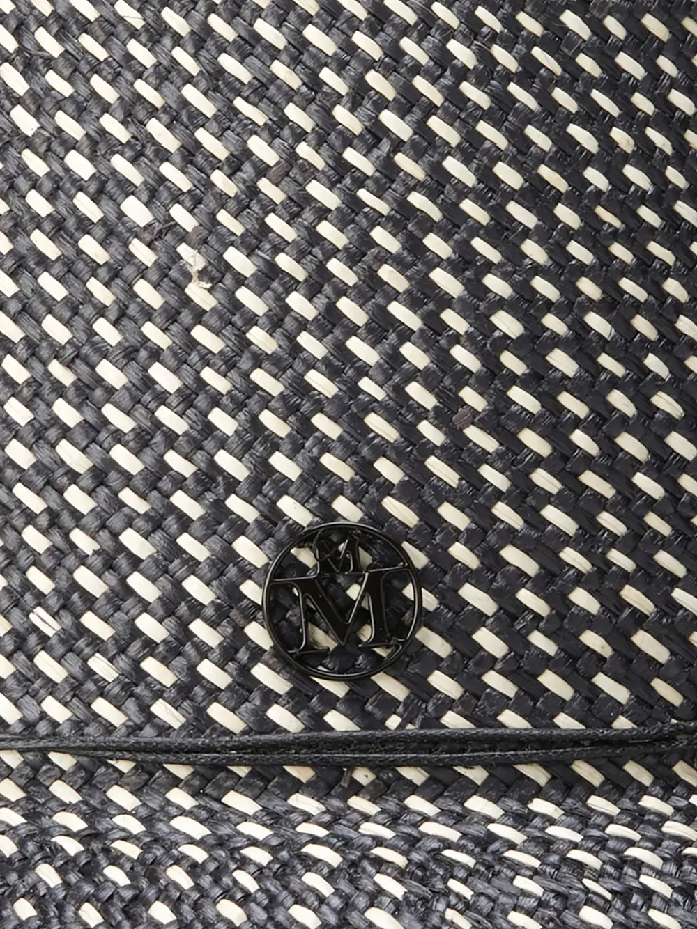 Maison Michel Candice hoed met franje - Zwart