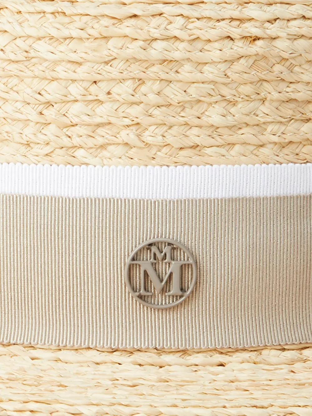 Maison Michel Kiki hoed met lintdetail - Beige
