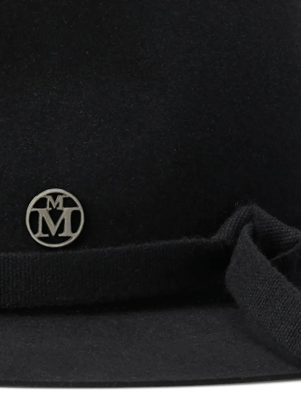 Maison Michel André hoed met lint - Zwart