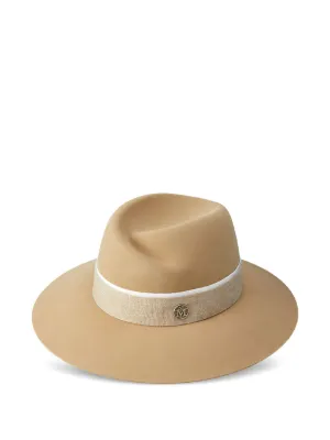 Maison Michel Henrietta フェドーラハット | オレンジ | FARFETCH JP