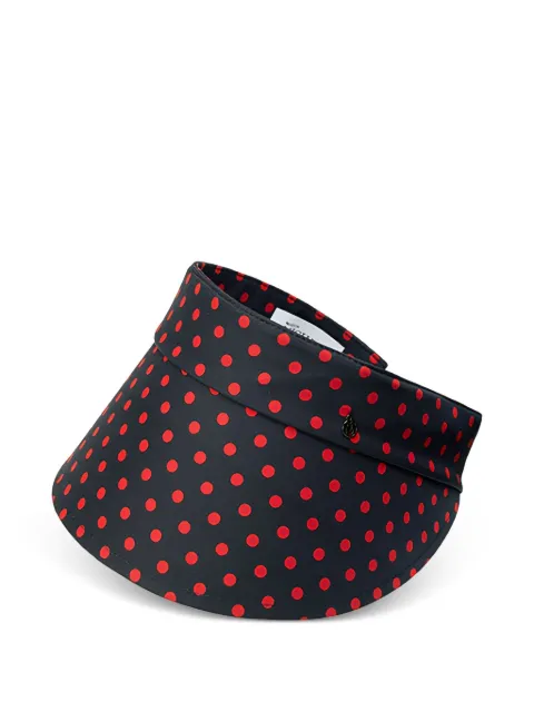 Maison Michel Patty polka-dot visor hat