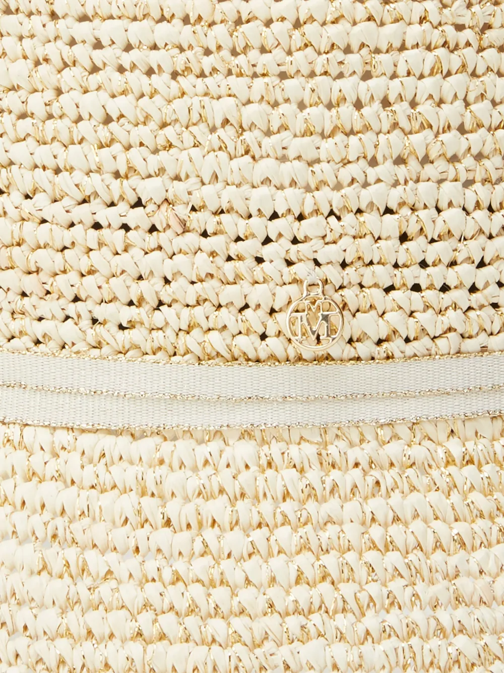  Maison Michel Lila Ribbon Straw Hat - Neutrals 