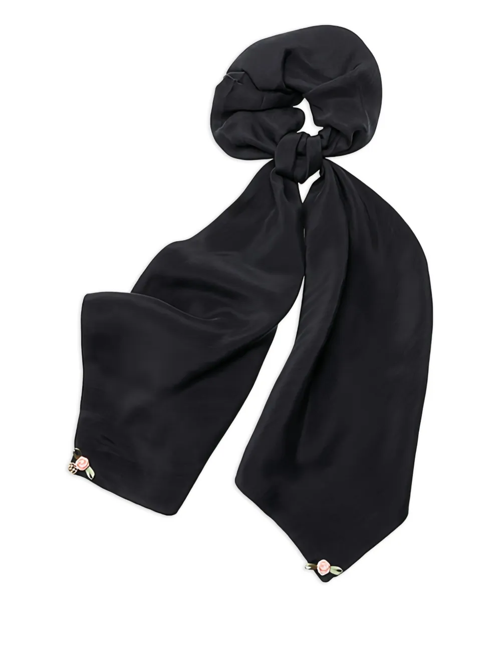 Maison Michel Birdy floral-appliqué hair accessory - Nero