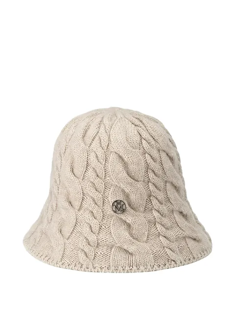 Maison Michel Clem cable-knit beanie hat