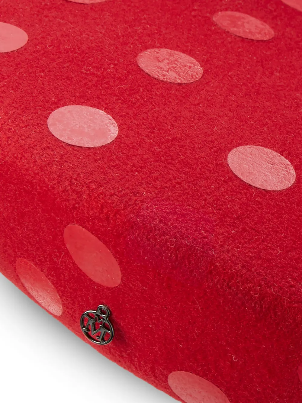 Maison Michel Idaho baret met stippen Rood