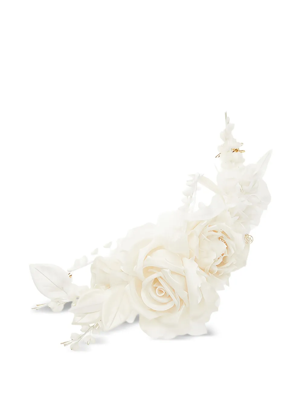 Maison Michel Josy Floral Headband In Neutral