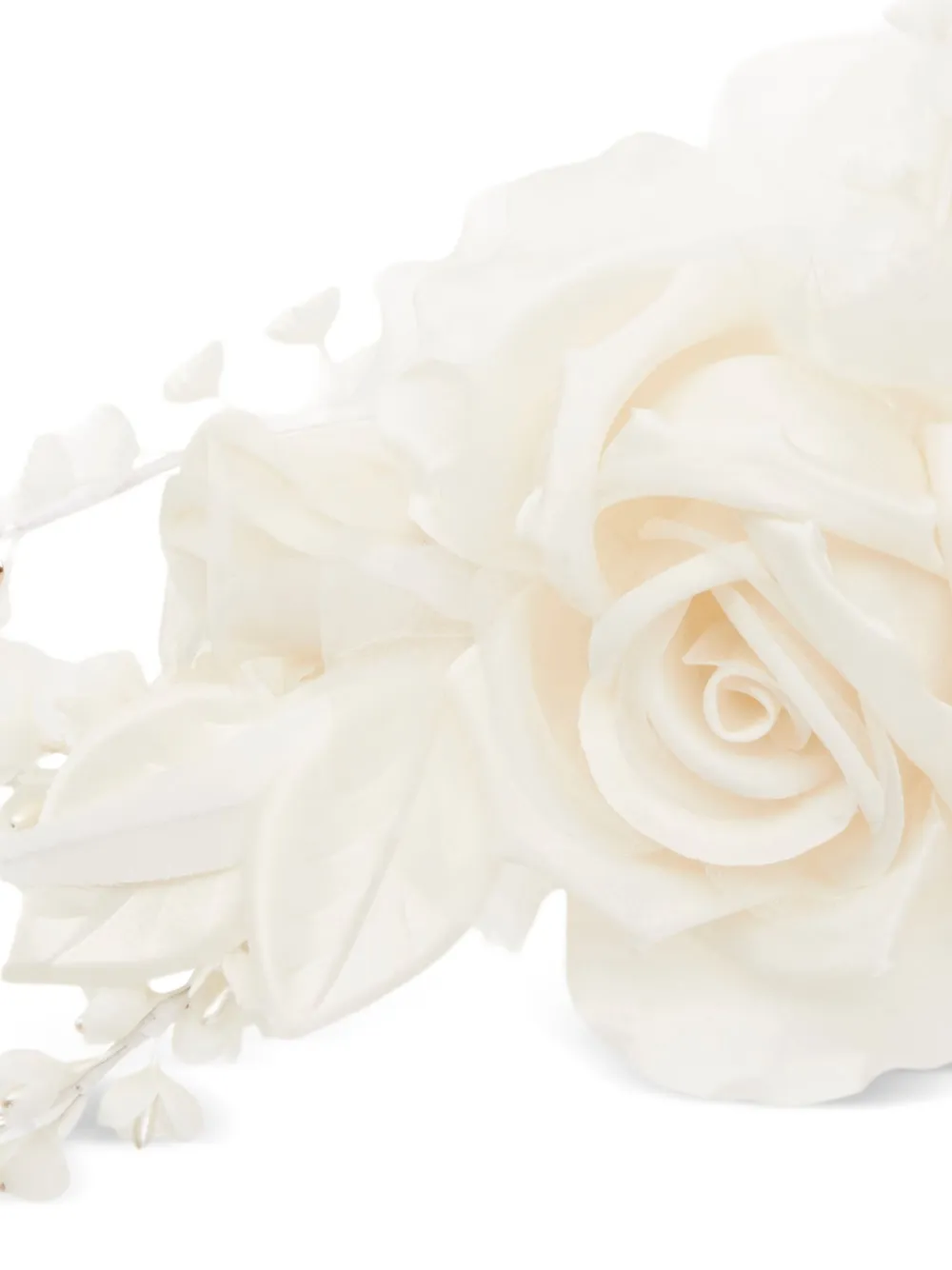 Maison Michel Josy Floral Headband In Neutral