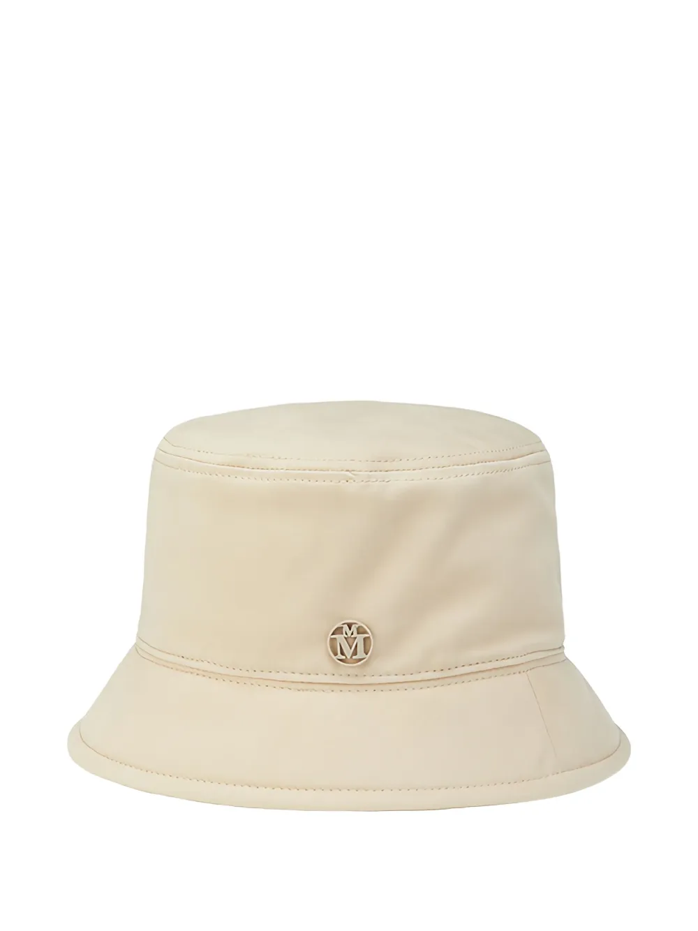 Maison Michel Axel Logo-plaque Hat In Neutral