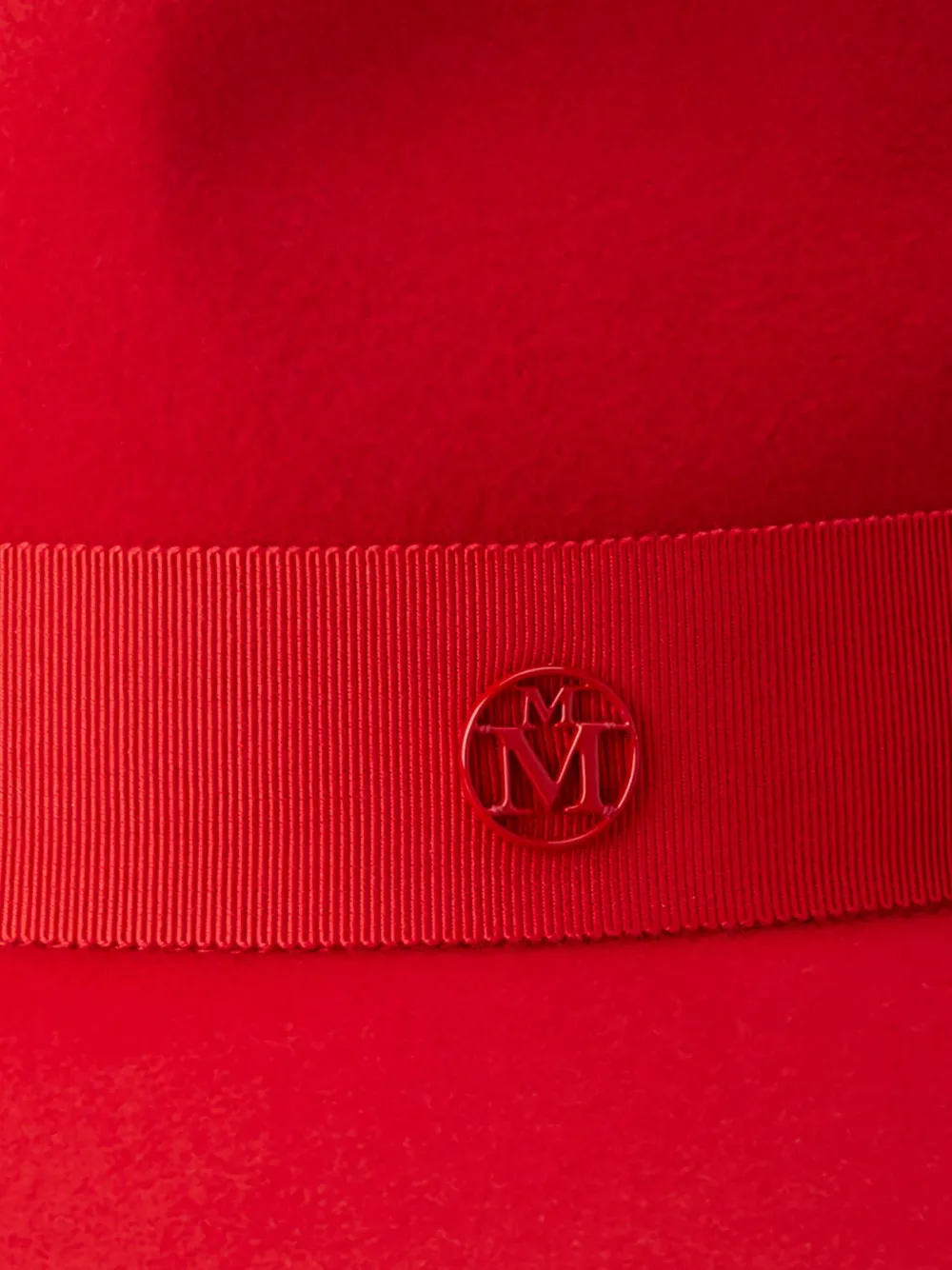 Maison Michel Henrietta hoed met lintdetail - Rood