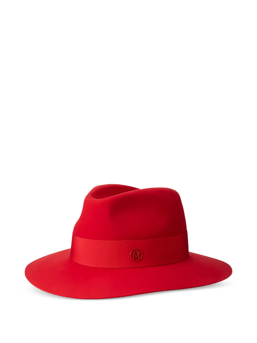Maison Michel Cappello Henrietta con nastro - Rosso