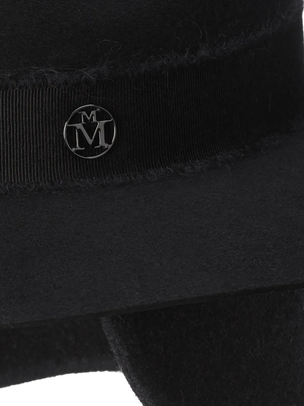 Maison Michel Henrietta ribbon-trim hat - Zwart