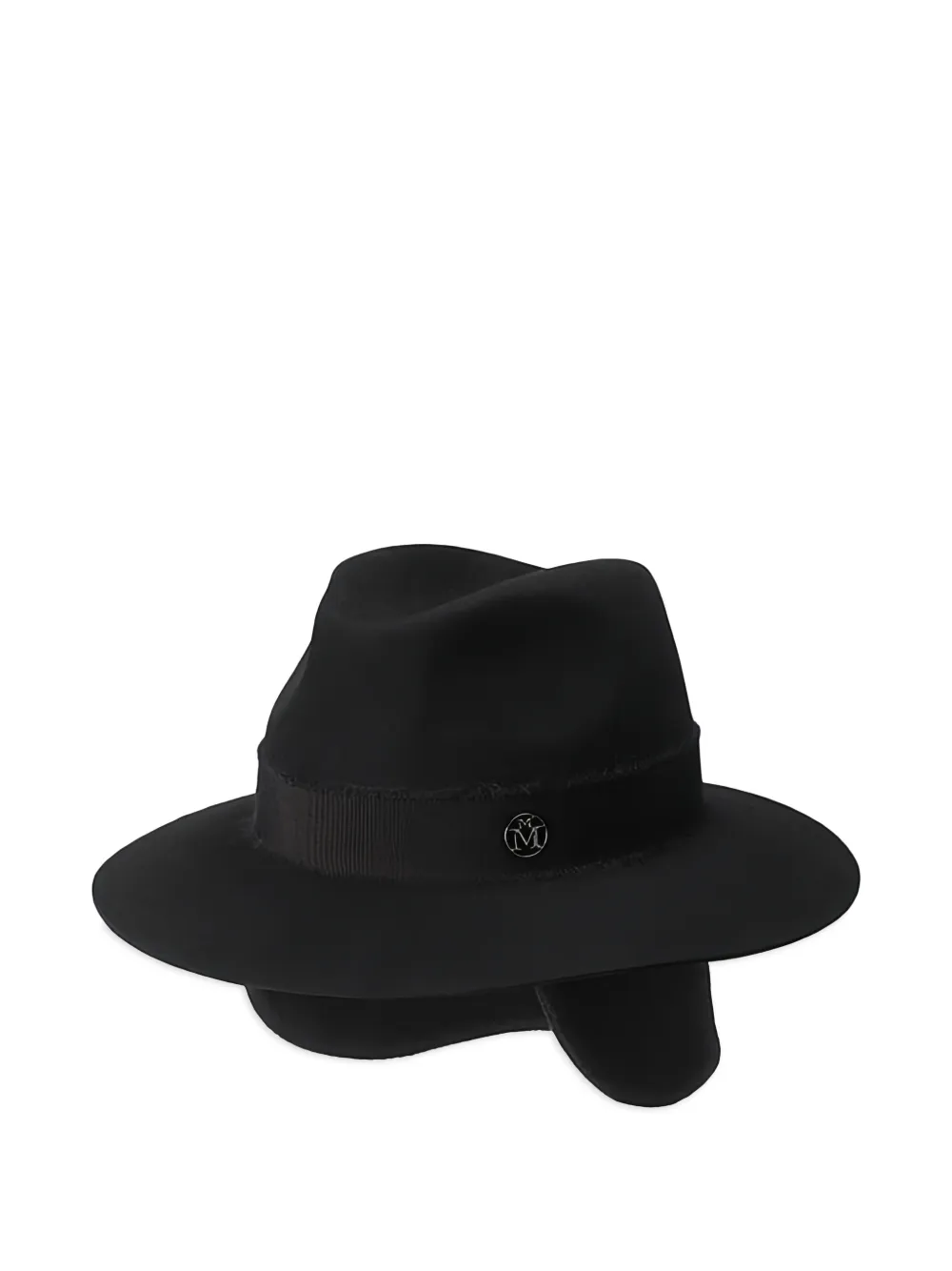 Maison Michel Henrietta ribbon-trim hat - Nero