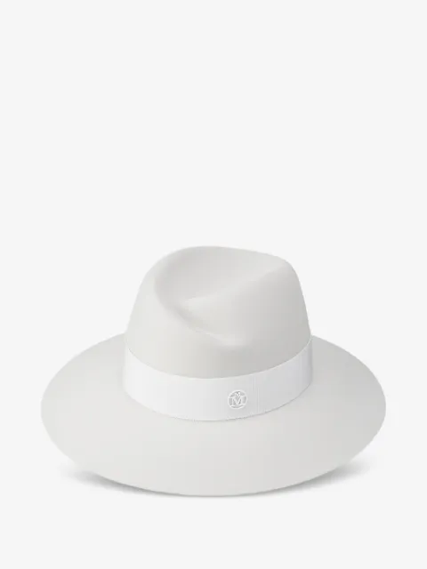 Maison Michel Virginie ribbon-detailed fedora hat