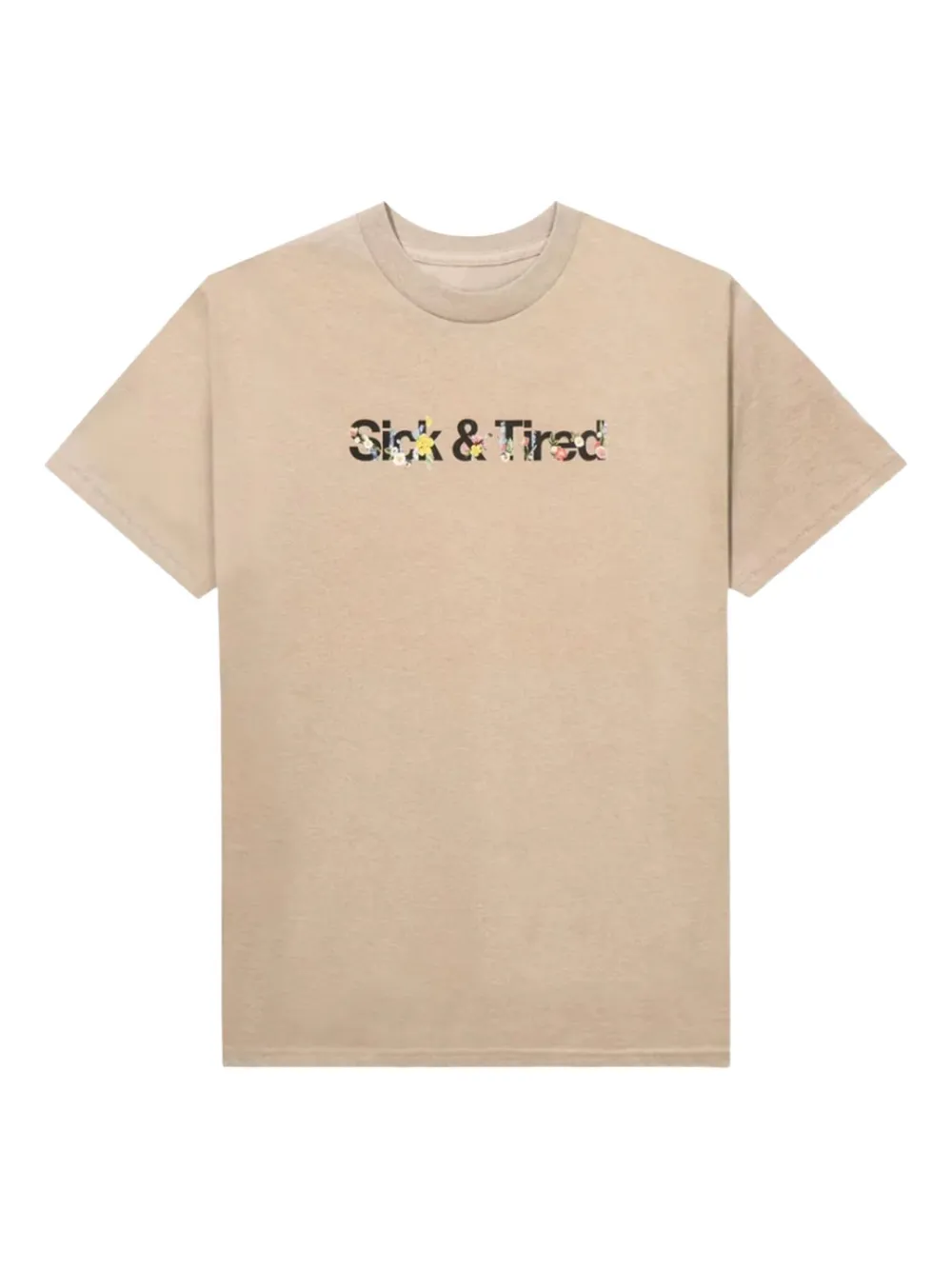 Anti Social Social Club Floral Self Conclusion T-shirt In Brown