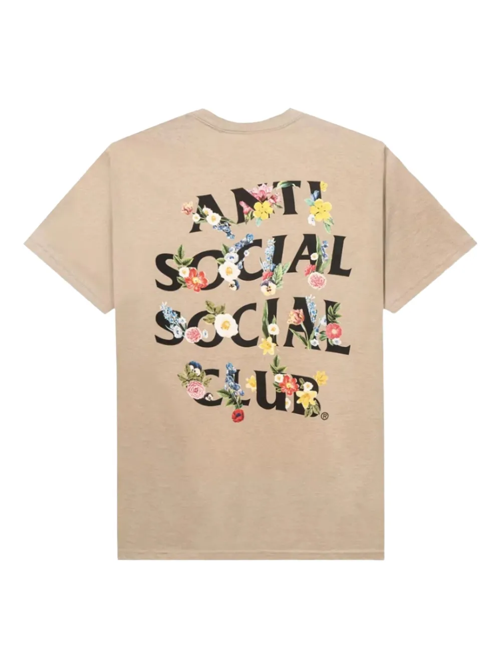 Anti Social Social Club floral self conclusion T-shirt - Beige