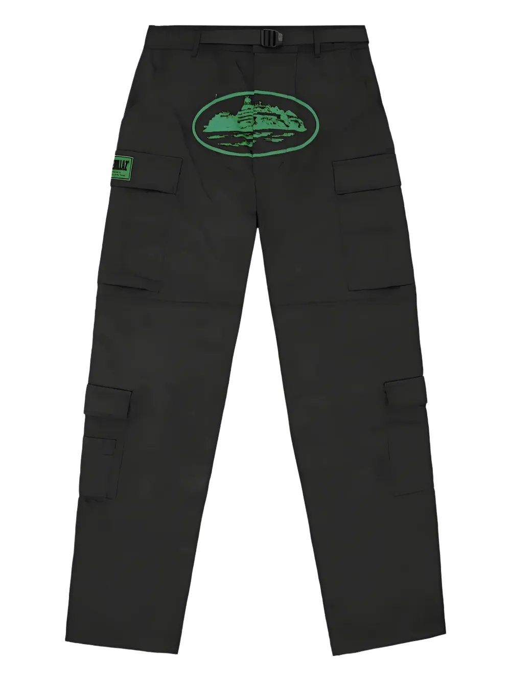 CORTEIZ  Guerillaz Cargos alcatraz logo trousers | Black | Image 1