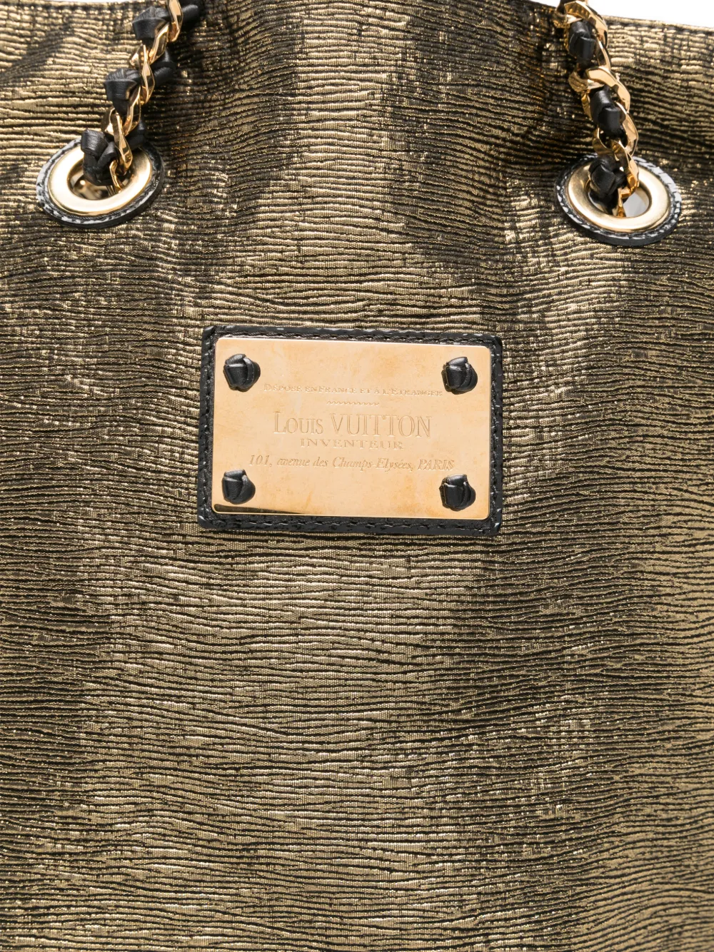 LOUIS VUITTON Pre-owned 2009-2010s Double Jeu Tote Bag In Gold