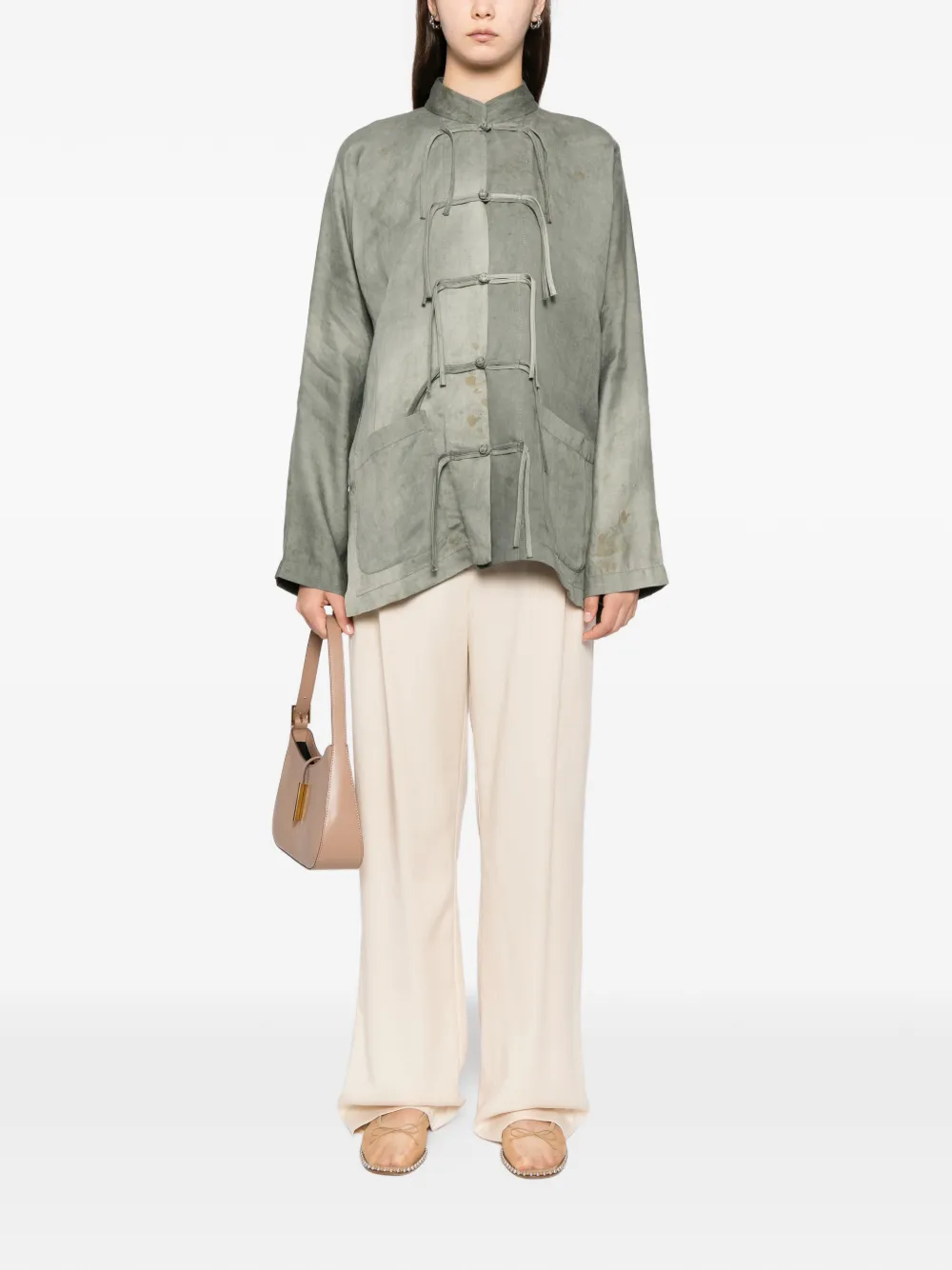  Uma Wang Faded Effect Shirt - Blue 