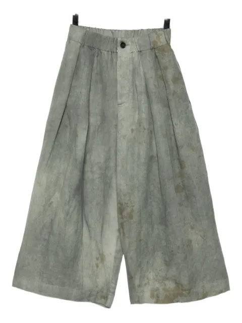 Uma Wang pleated flared trousers