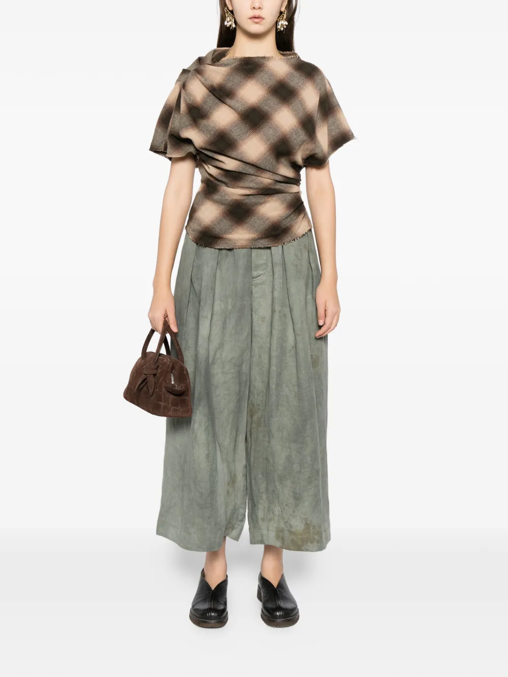 Uma Wang pleated flared trousers | Flared & Bell-Bottom Pants | Image 2