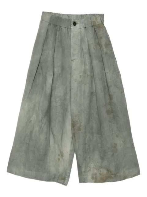 Uma Wang pleated flared trousers