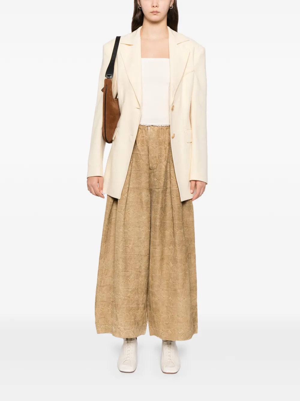 Uma Wang Textured Trousers | Flared & Bell-Bottom Pants | Image 2