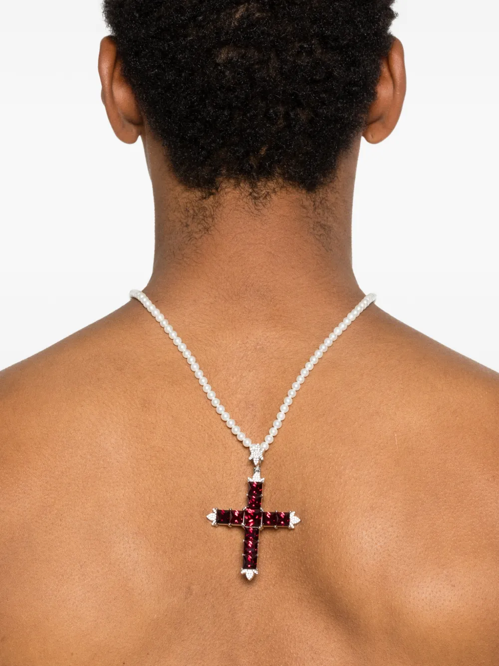 DARKAI collier à pendentif croix | Homme | Image 2