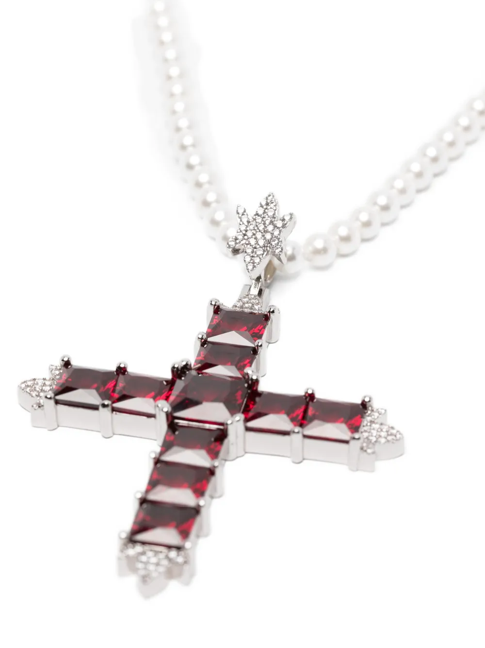 十字吊饰珍珠项链