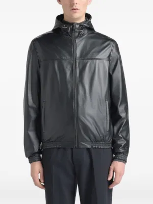 BALLY レザーブルゾン Bally レザー ボンバージャケット | ブラック | FARFETCH JP