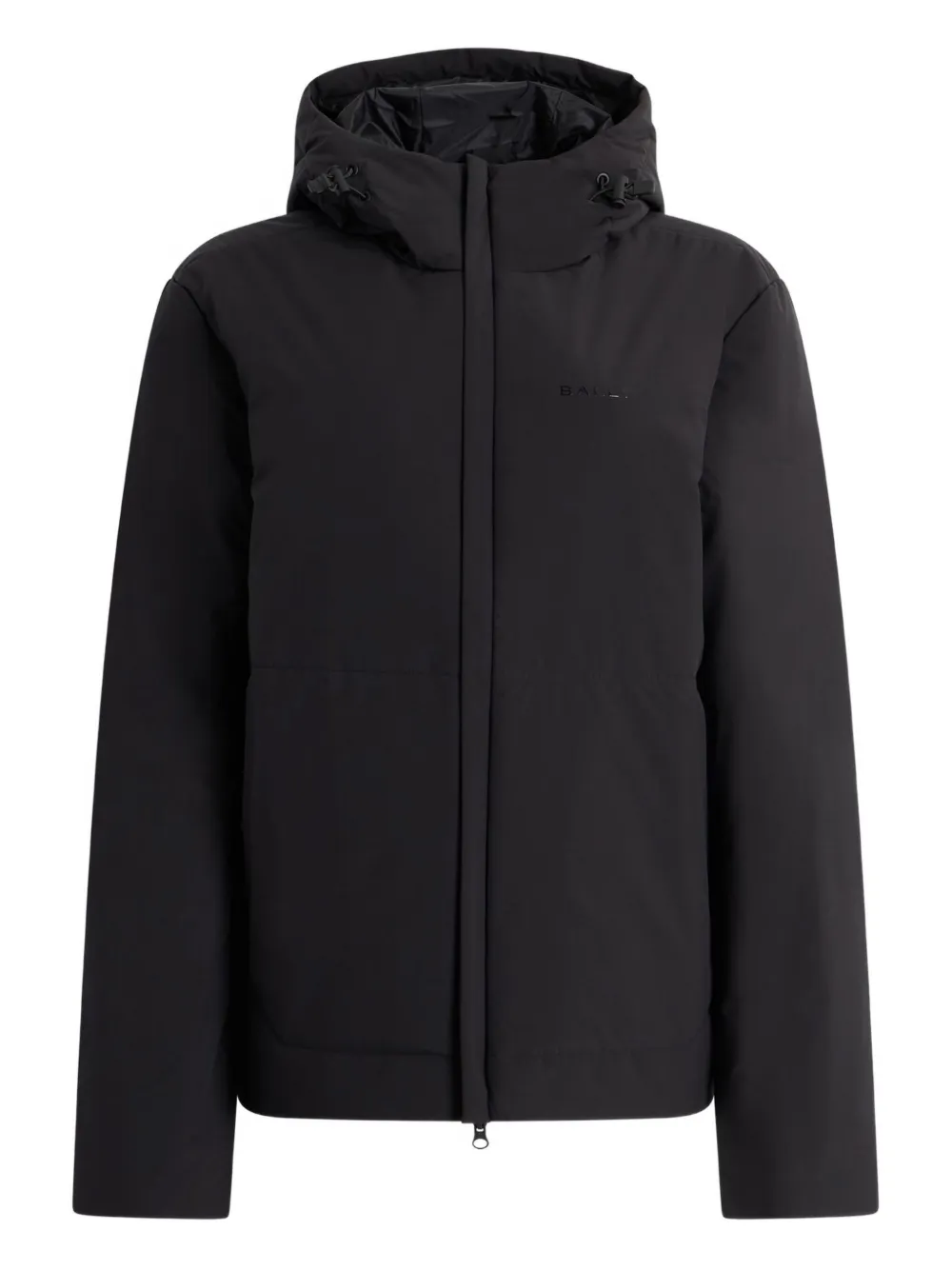 Bally hooded logo-print jacket | Black | Image 1
