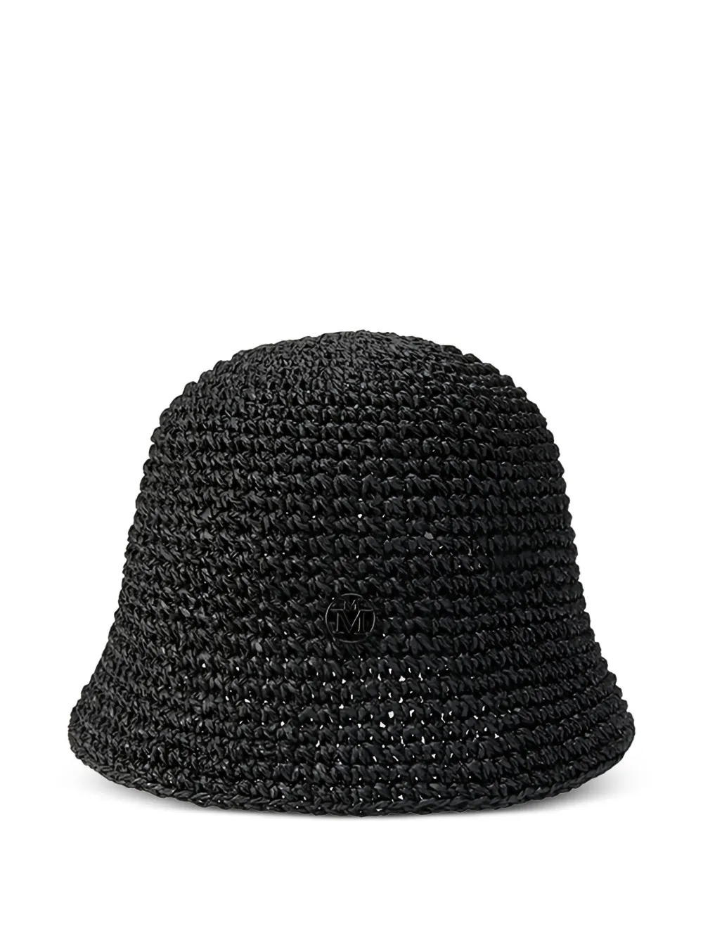 Maison Michel Cappello Pablo con logo - Nero