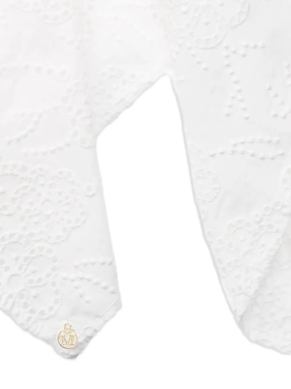 Maison Michel Birdy scrunchie - Wit