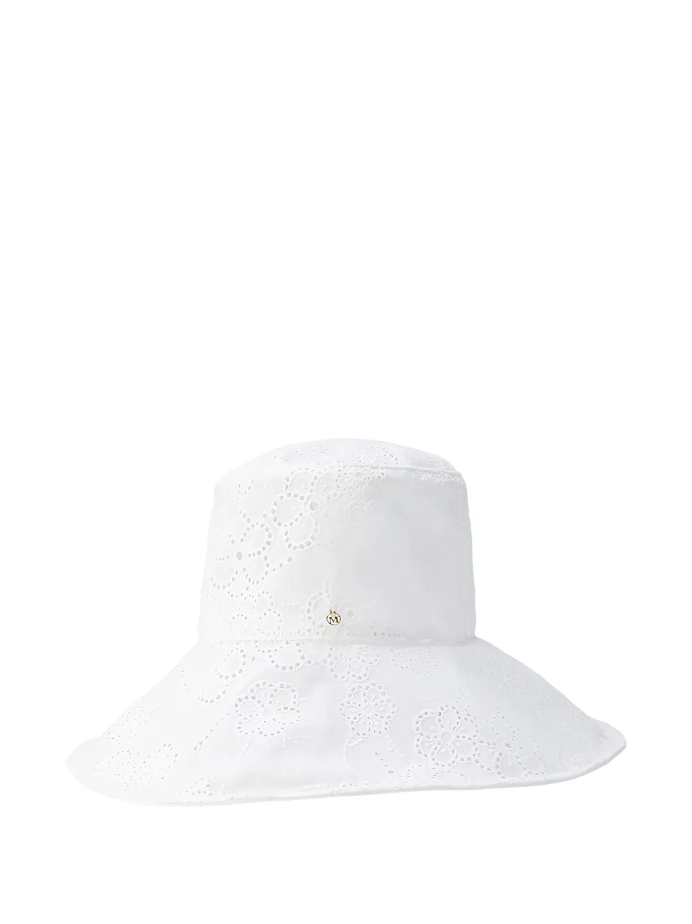 Maison Michel Isabella Floral Hat In White