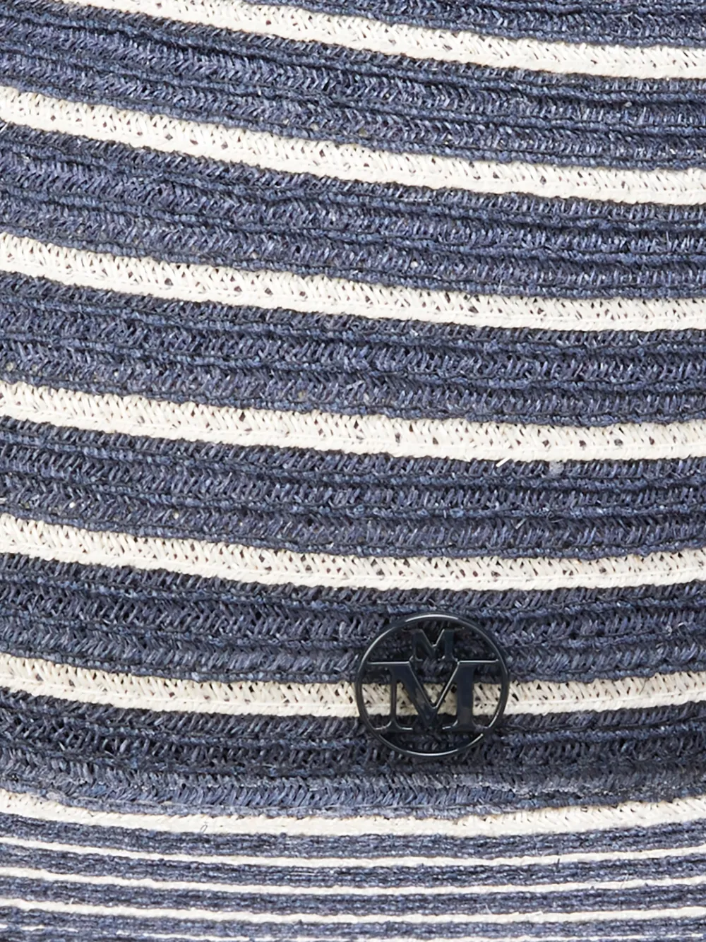 Maison Michel Marsha gestreepte hoed - Blauw