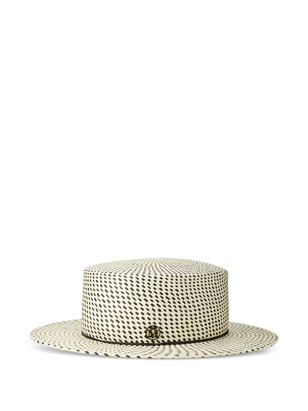 Maison Michel Kiki Patterned Hat In Gray