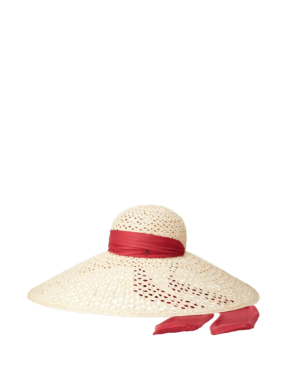 Maison Michel Cappello Blanche con nastro - Toni neutri