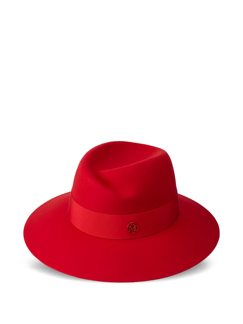 Maison Michel Fedora Virginie con nastro - Rosso