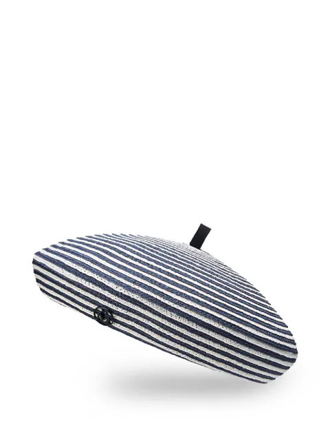 Maison Michel Marsha striped beret hat