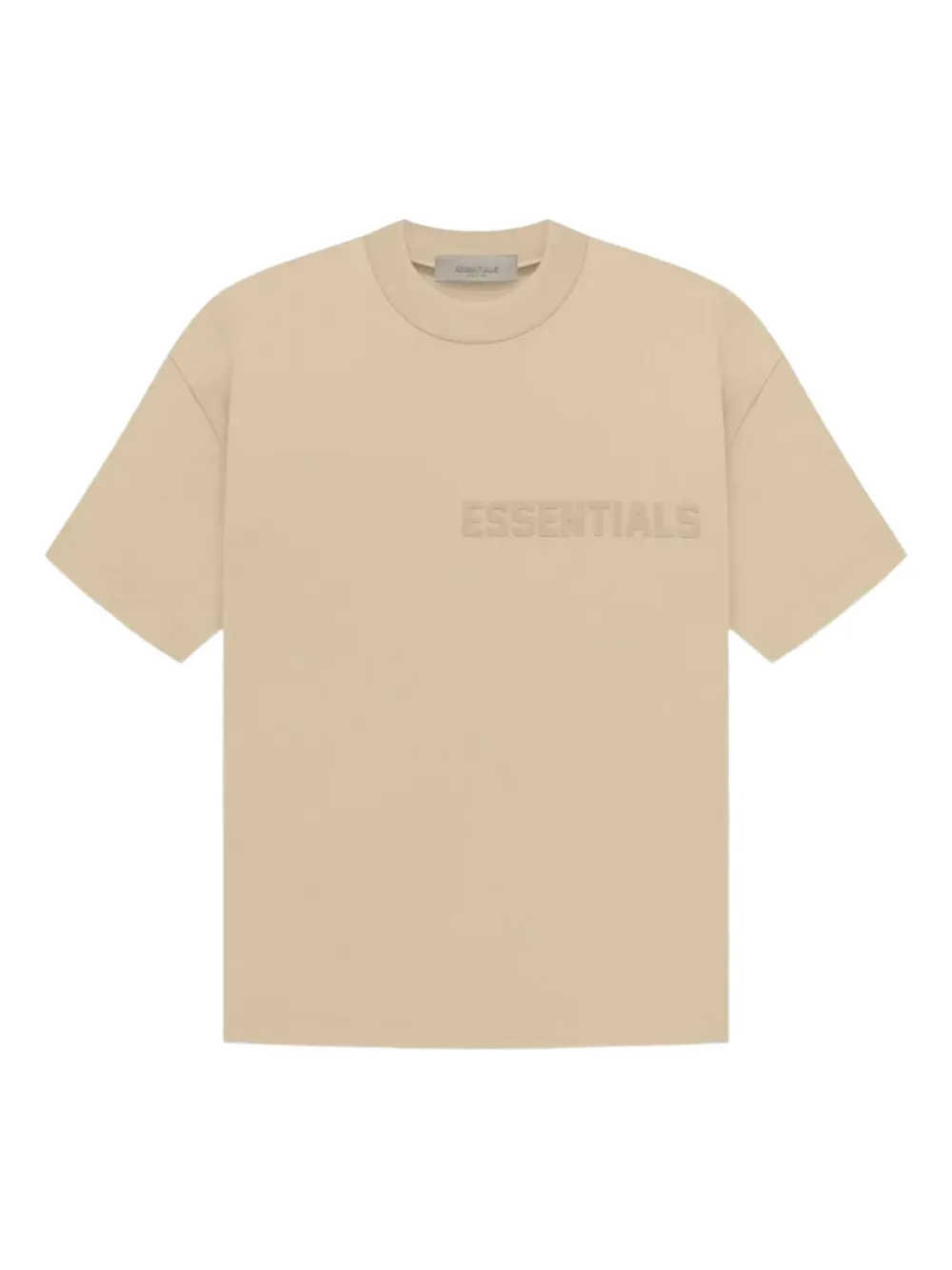 Essentials Embossed Ss Tee T-shirt In Neutral