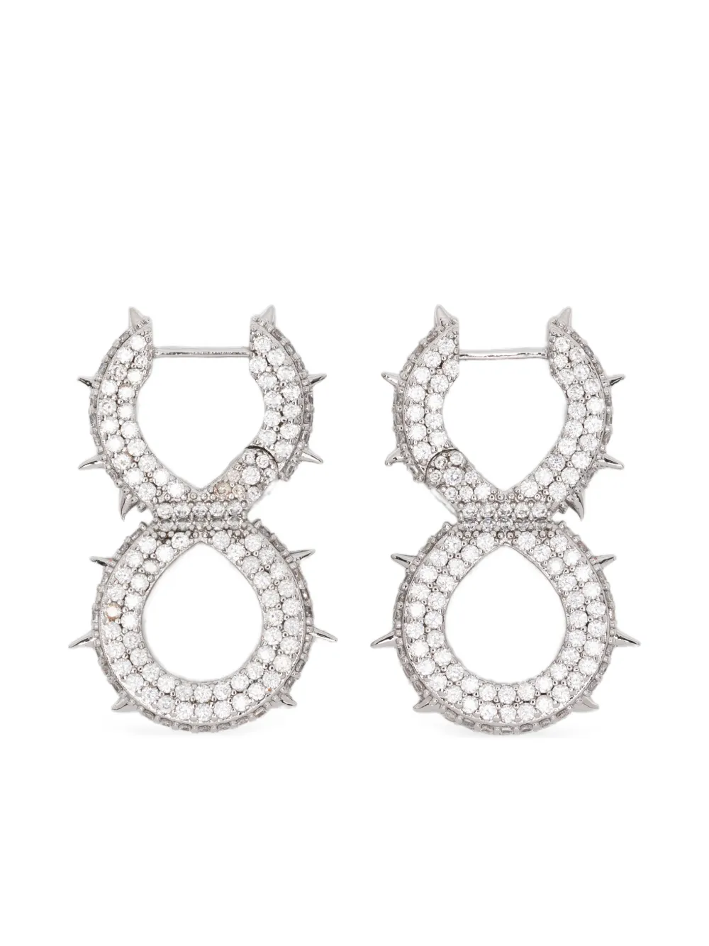 DARKAI Spiked Infinity earrings | plateado | Image 1